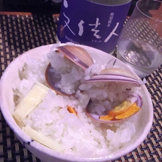 おうち居酒屋、大しじみ筍ご飯